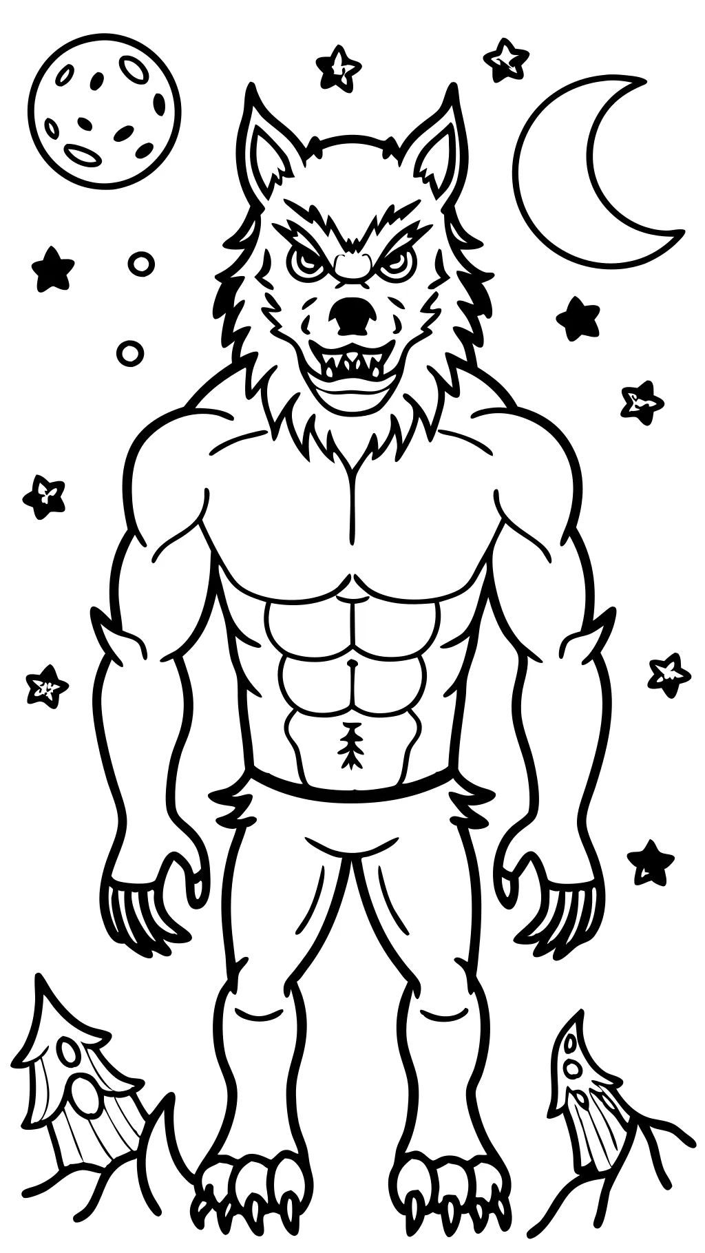 werewolf coloring pages printable